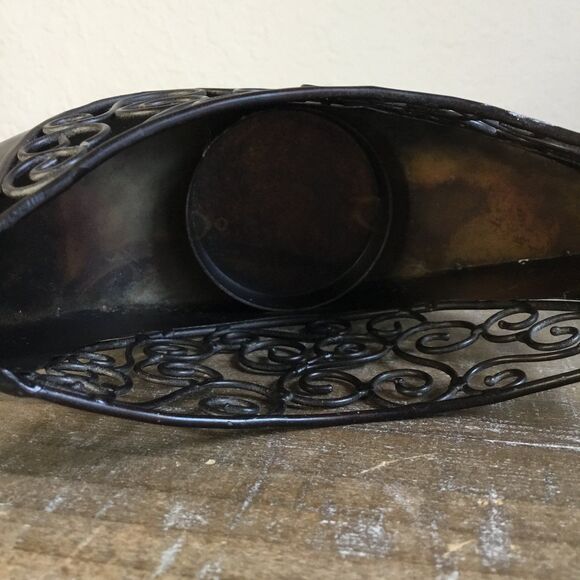 Metal bird and scroll candle holder tea light classic decor - Picture 7 of 8